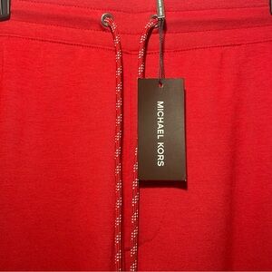 Michael Kors Vibrant Red Joggers NWT